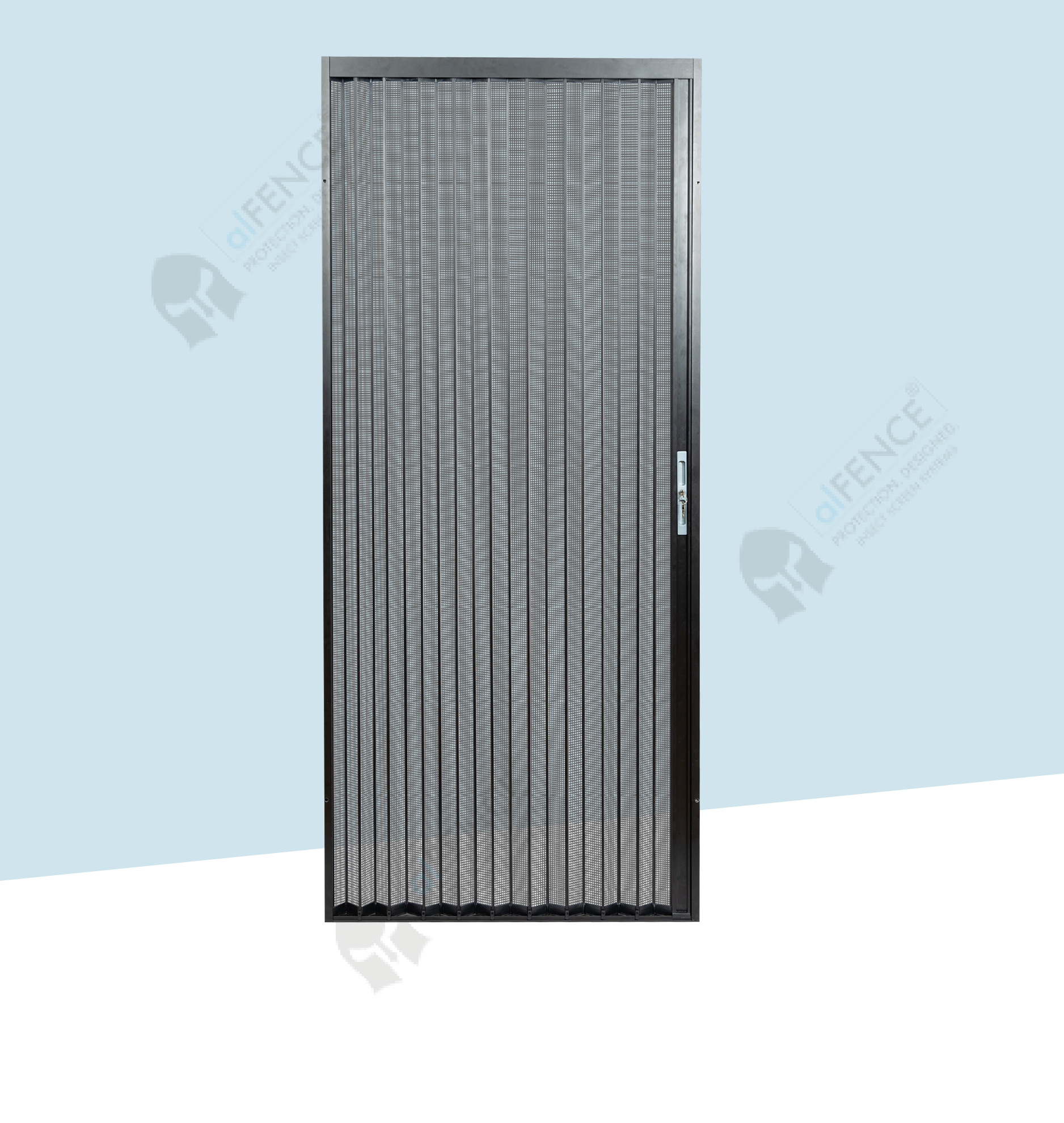 Security Pleated Door - Altair Hearing Centre